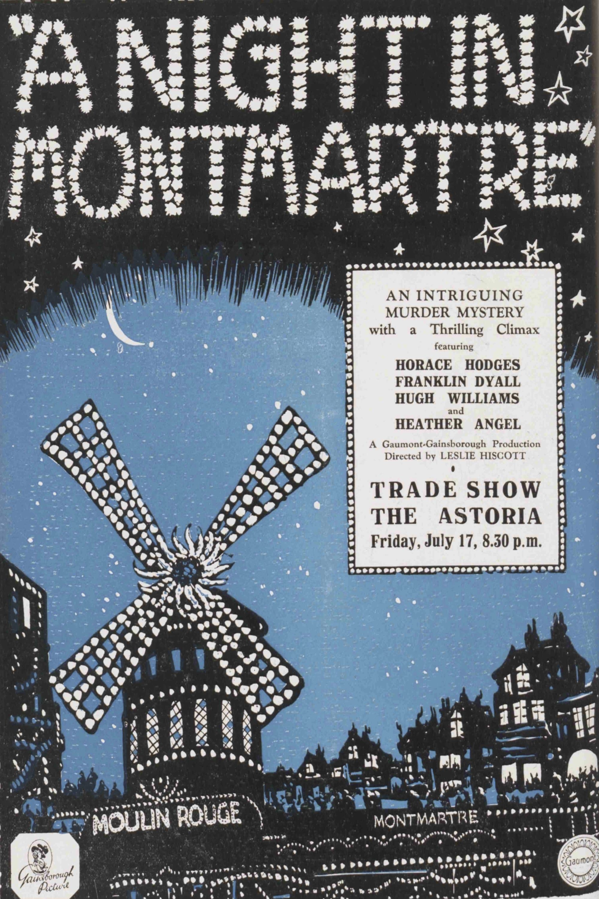 A Night in Montmartre full movie