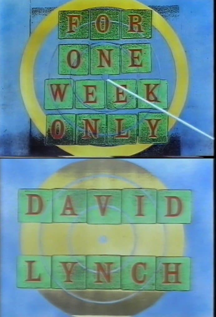 Jonathan Ross Presents for One Week Only: David Lynch full movie