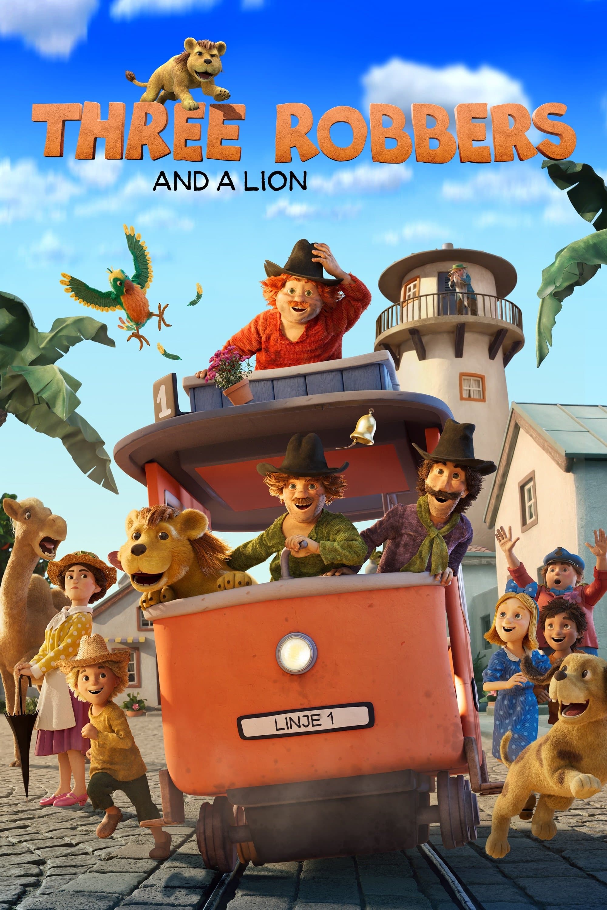 Three Robbers and a Lion full movie